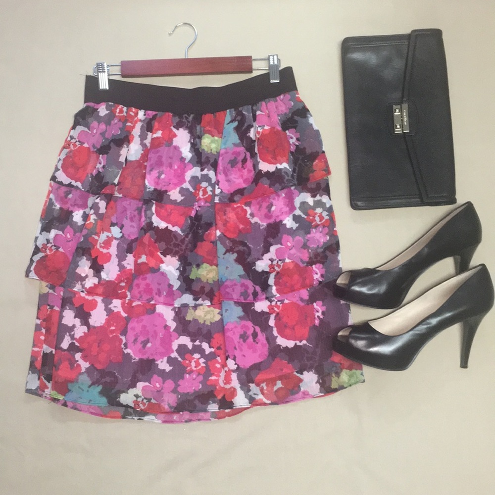 ND Floral Layered Skirt